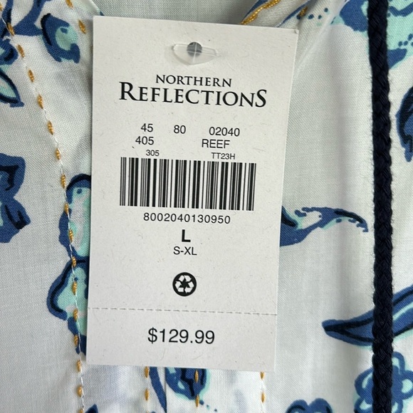 New floral multi-colored sleeveless summer dress, size L - Picture 5 of 5